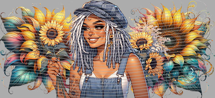 16oz Sunflower Girl-SU-383